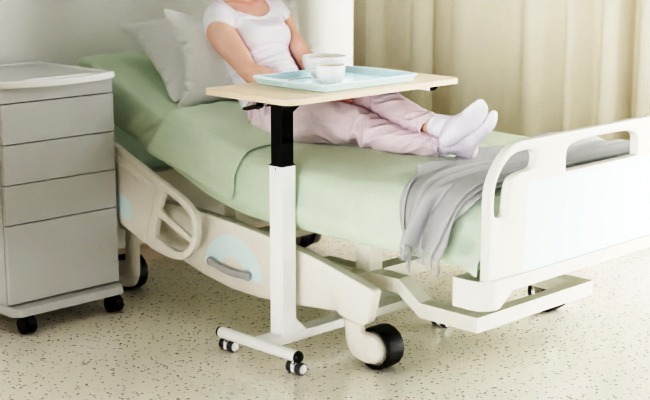 Height Adjustable Overbed Table