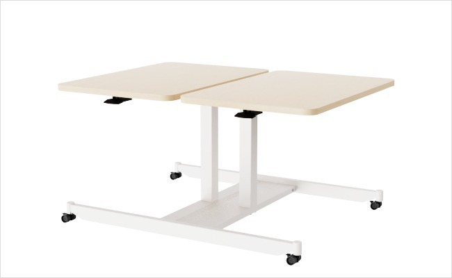 Multi-User Pneumatic Height Adjustable Table