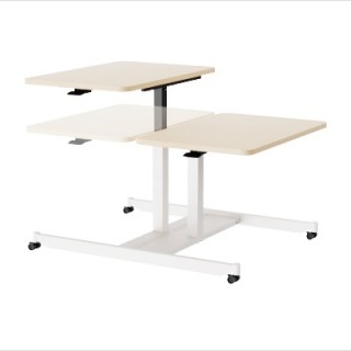 Multi-User Pneumatic Height Adjustable Table